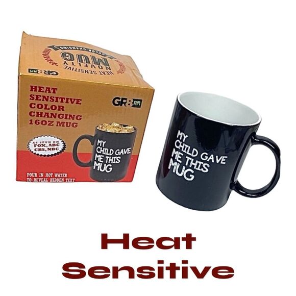 Heat Changing Ceramic Mug for Dad 16oz "MY FAVORITE CHILD GAVE ME THIS MUG ..." - Picture 1 of 6